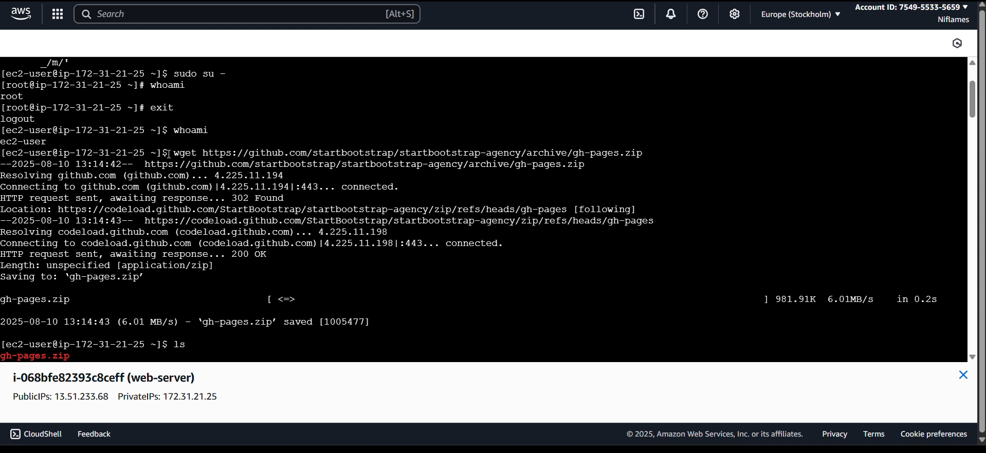 AWS EC2 Cloud Infrastructure